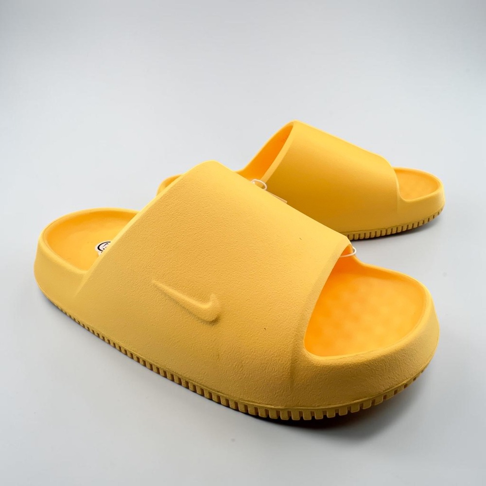 Nike Calm Slide 2.0 Mens Size 13 Topaz Gold Yellow Foam Sandals IB0183-700 NEW